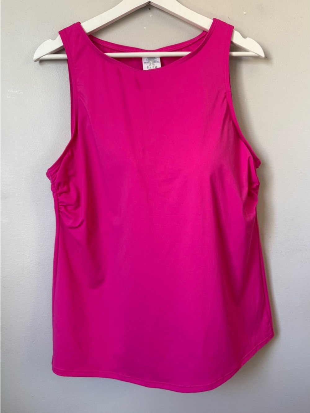 Lands' End Women's Bright Pink Swim Tankini Top